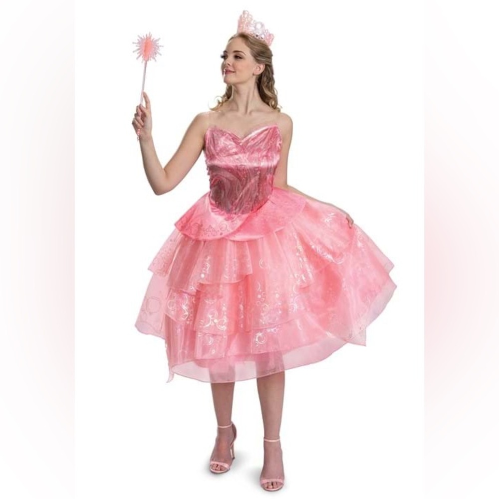 NWT Women’s Deluxe Glinda Costume Wicked Dress size Large
